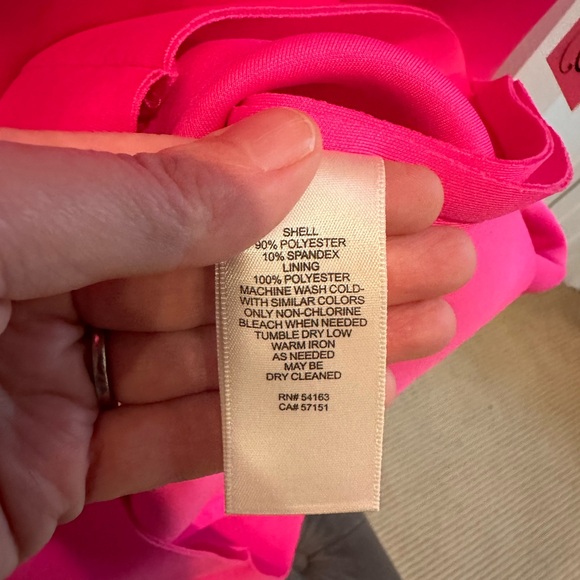Pink scuba statement dress. Eliza J. Size 14. New with tags! - Picture 7 of 7